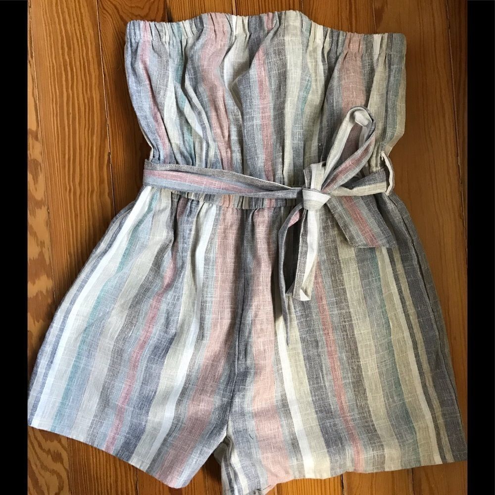 Striped  Romper 